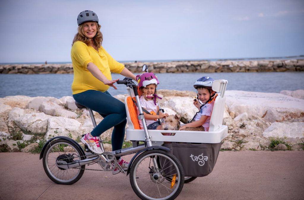 Vélo cargo en Italie - Taga Family Bike