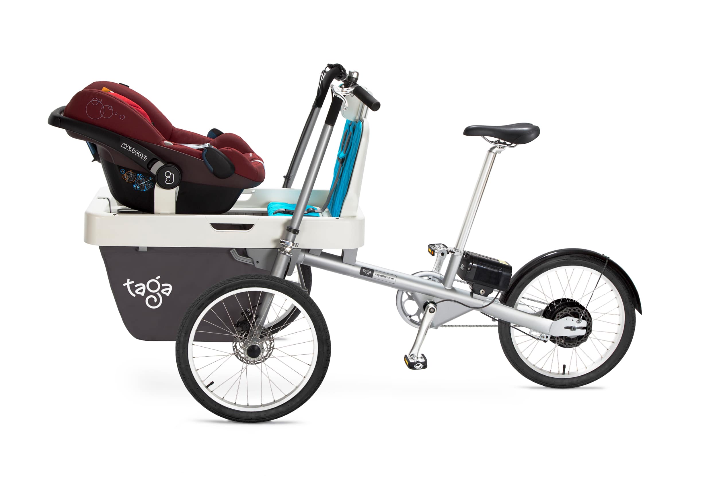 Porter un bébé à vélo - Famille Taga