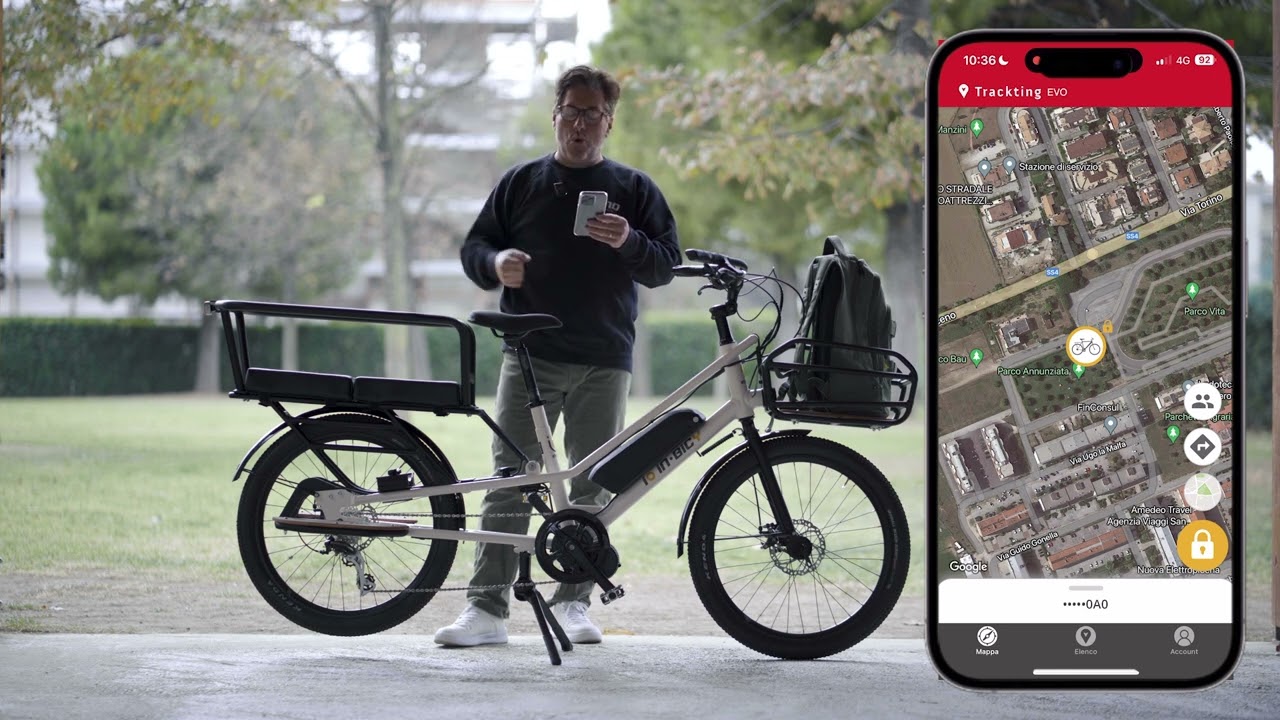 integrated bicycle anti-theft device - iO InBicy