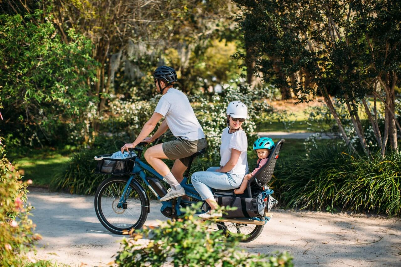 bici elettrica con seggiolino bimbo - Yuba Spicy Curry