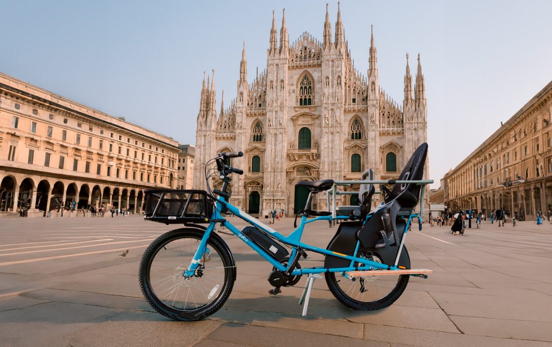 Vélo cargo en Italie - Yuba Kombi Donno Bikes Edition e-Comfort Duo Tiny